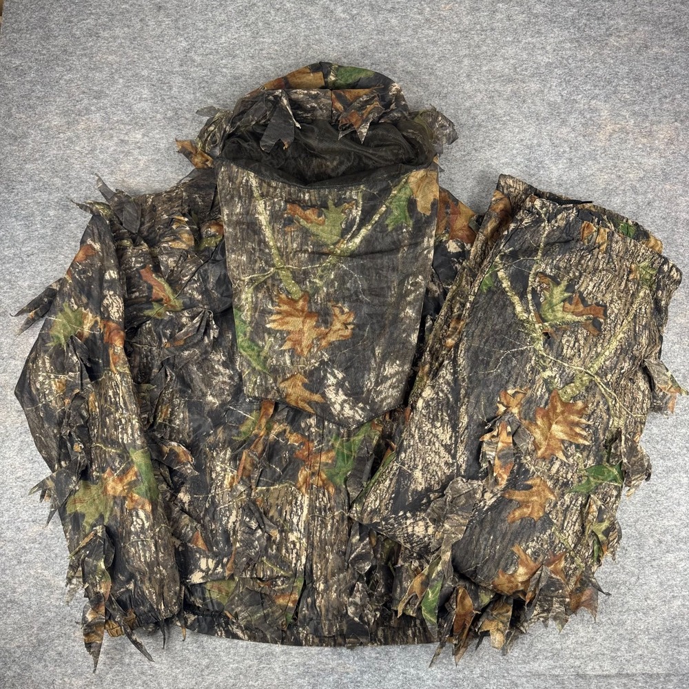 Shannon Outdoors Bug Tamer Plus 3D Leafy Camo Ghillie Suit Jacket & Pants Mens L